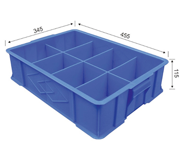 6#分格箱（长方形8格）